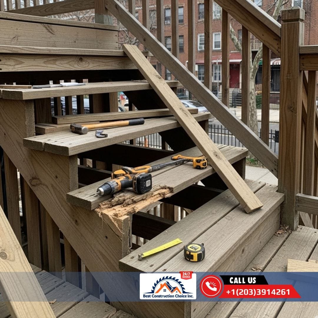 Deck Stairs Repair Near Me in Bronx NY