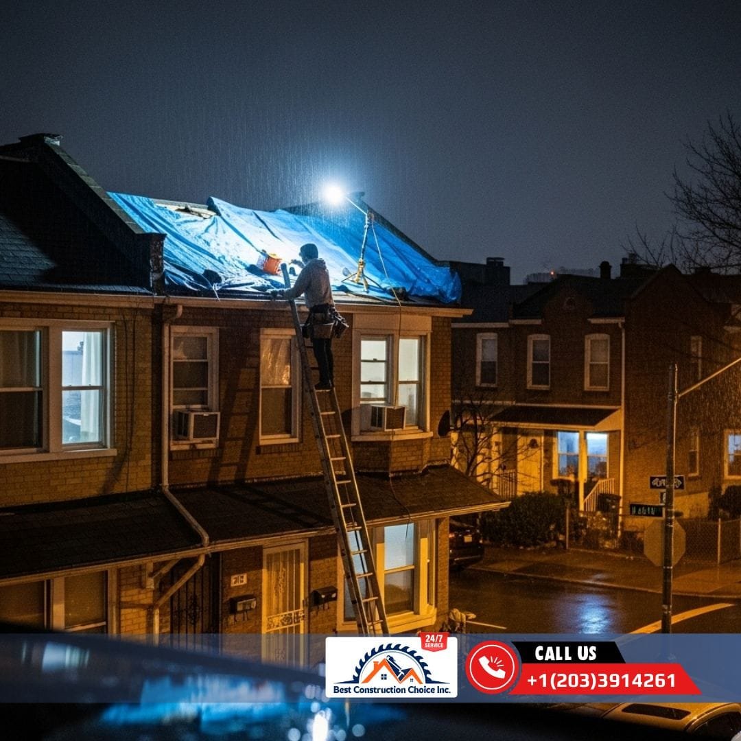 Emergency Roof Leak Repair: Best Construction Choice Inc. in Bronx, NY