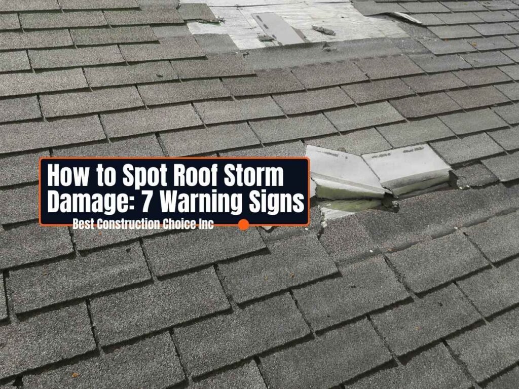 How to Spot Roof Storm Damage: 7 Warning Signs