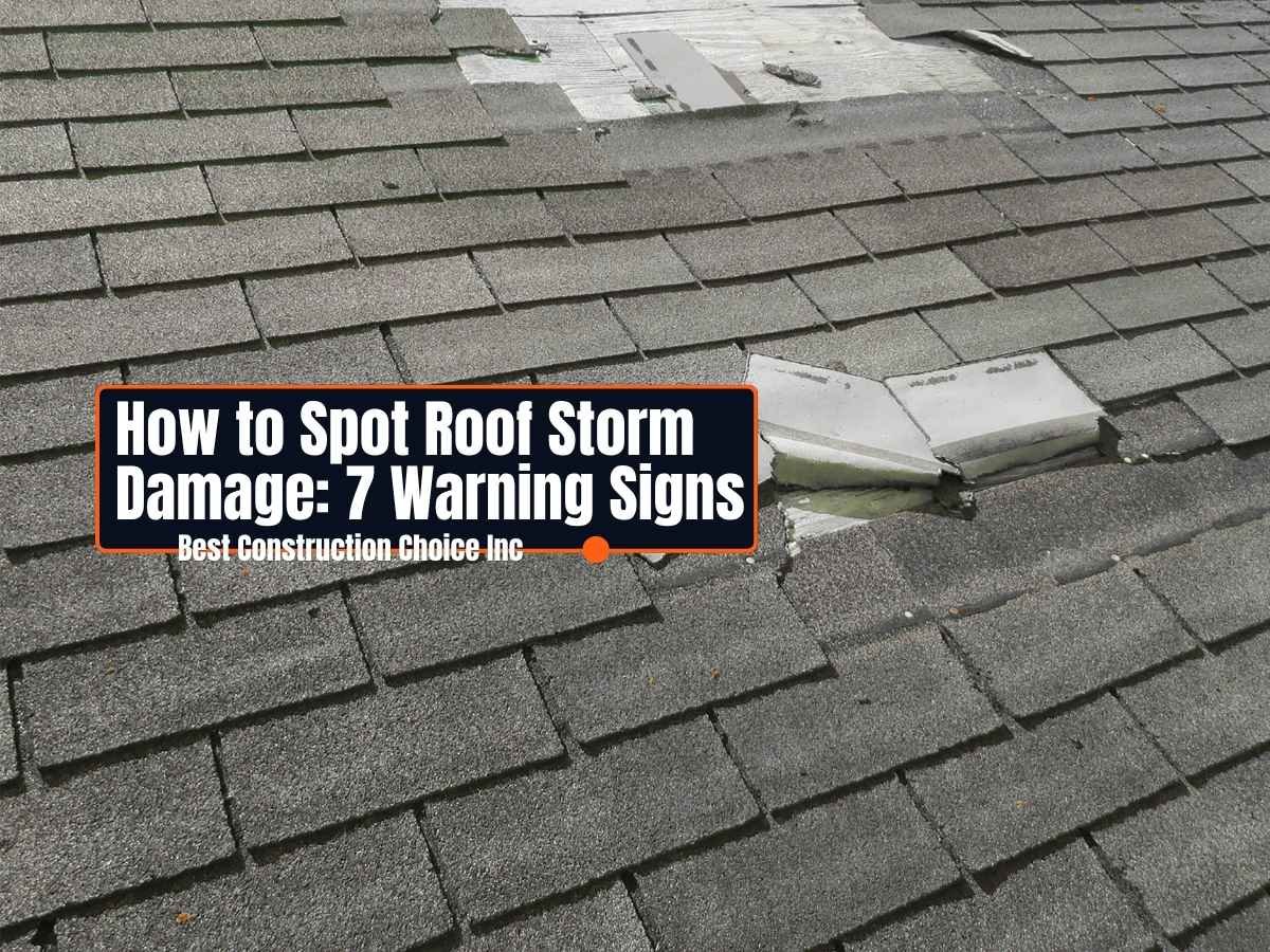 How to Spot Roof Storm Damage: 7 Warning Signs
